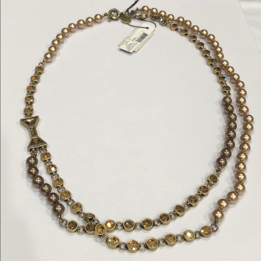 Marc By Marc Jacobs Bow Beaded Double Necklace